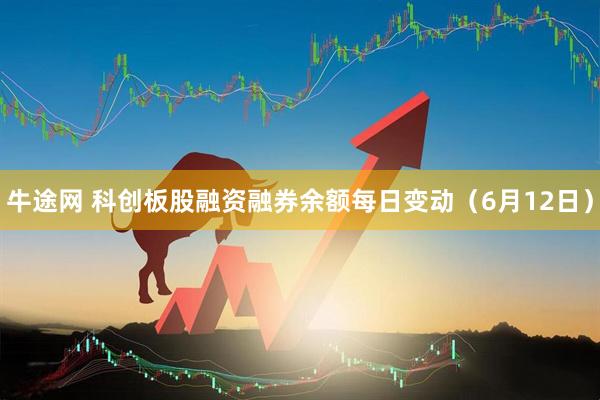 牛途网 科创板股融资融券余额每日变动（6月12日）