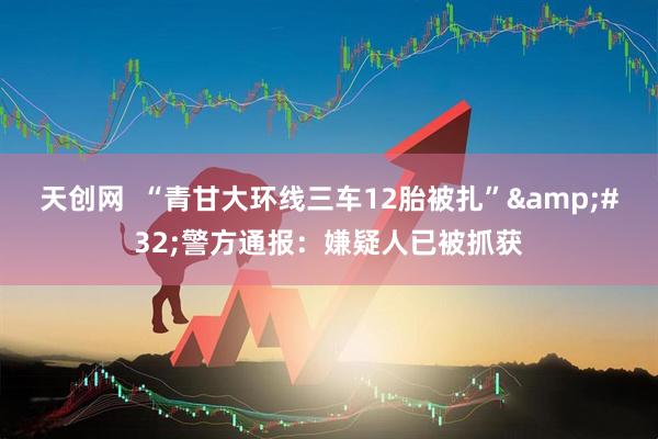 天创网  “青甘大环线三车12胎被扎”&#32;警方通报：嫌疑人已被抓获